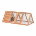 Triangular A-Frame Rabbit Hutch & Chicken Coop（Wood)）